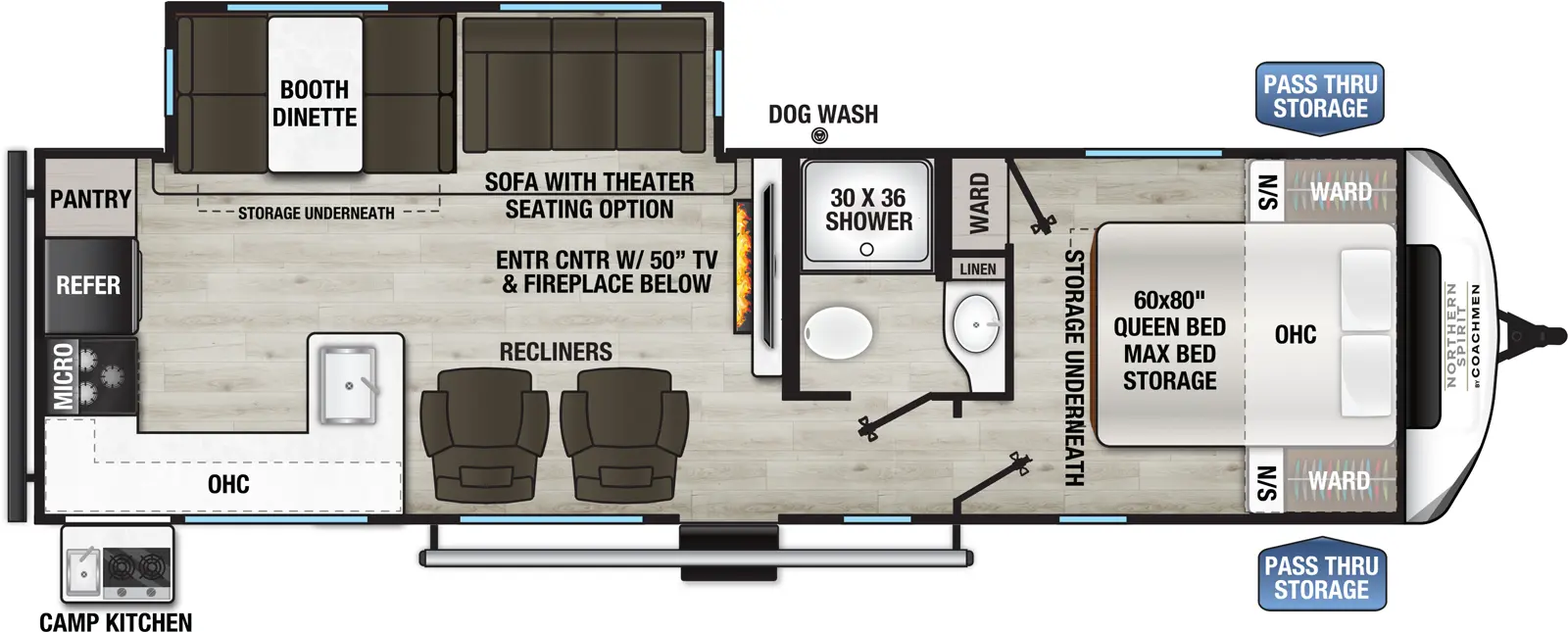Northern Spirit 2965RK - DSO Floorplan